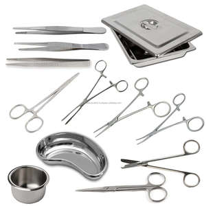 Kit de 12 Piezas de Instrumentos Quirúrgicos para Estudiantes de Veterinaria, Acero Inoxidable Alemán, Juego de Práctica Quirúrgica Manual - Product Image 1
