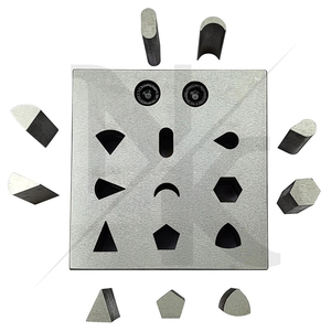 Coupe-disques en acier inoxydable de haute qualité, multi-formes avec 9 poinçons assortis : diamant, triangle, lune, perle, hexagone - Product Image 3