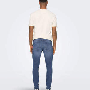 Hot Sale Breathable Men's Straight <b>Jeans</b> Hip Hop Denim Solid 100% Cotton Winter Woven Eco-Friendly Casual Pants - Product Image 3