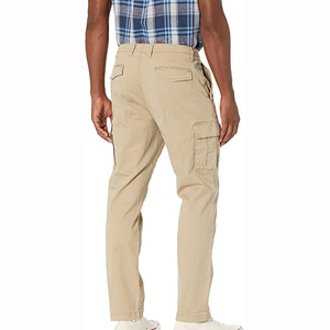 Stylish Men's Embroidered Casual Straight Cargo Pants Waterproof Breathable Soft Cotton Fabric <b>Large</b> Extra Pockets Work - Product Image 6