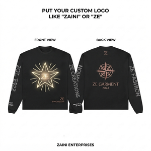 เสื้อสเวตเชิ้ตผู้ชาย ผ้าฝ้ายฟลีซพรีเมียม 360 GSM สีขาว ปักโลโก้ด้านหน้าตามสั่ง รับผลิตแบบ OEM ODM กันลม เป็นมิตรกับสิ่งแวดล้อม - Product Image 1
