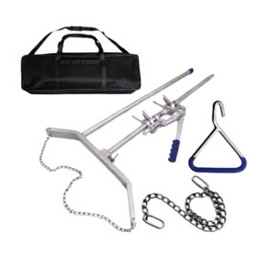 4 Pcs Heavy Duty <b>Veterinary</b> <b>Instrument</b> Set Manual Power Calf Puller 60 Inch OB Chain Handle Carrying Bag Surgical <b>Instruments</b> - Product Image 1