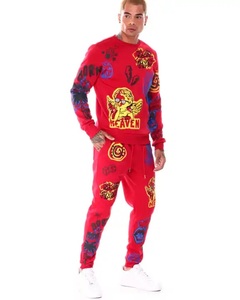 ชุดวอร์มผ้าฝ้ายแบบมีฮู้ดสำหรับฤดูหนาว 2 ชิ้น พร้อมกางเกงขาสั้น แห้งเร็ว สำหรับผู้ชาย รับผลิตตามสั่งขายส่ง - Product Image 2