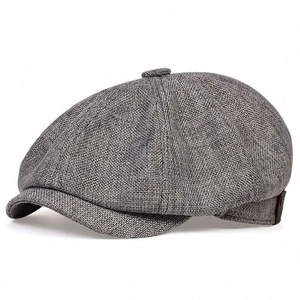 Gorra Unisex de Lana con Diseño Espigado, Estilo Newsboy, Ivy, Baker Boy, con Botón en la Parte Superior, Casual, para Primavera y Otoño, con Logotipo Personalizado OEM - Product Image 4