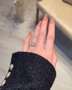 4 Carat Elongated Cushion Cut Diamond Engagement <b>Ring</b> for Women | Hidden Halo <b>Solitaire</b> Wedding Anniversary <b>Ring</b> | Luxury Bridal - Product Image 4