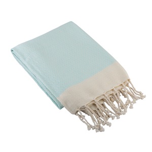Serviette de Bain Rectangulaire 100% Coton Gaufré à Carreaux, Douce et Moelleuse avec Franges, Compressée, Écologique, Séchage Rapide, Usage Domestique, Lavable en Machine - Product Image 4