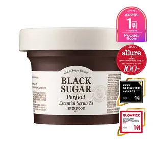 Para SKINFOOD Quality 2X 210g Black Sugar Perfect Essential Scrub Exfoliante facial de buena calidad - Product Image 1