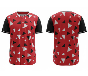 เสื้อเบสบอลแบบซับลิเมชั่นสั่งทำพิเศษ ชุดยูนิฟอร์มทีมกีฬา พร้อมโลโก้และหมายเลขตามสั่ง |   ฐานผ้าโพลีเอสเตอร์ที่ระบายอากาศได้ดี - Product Image 1