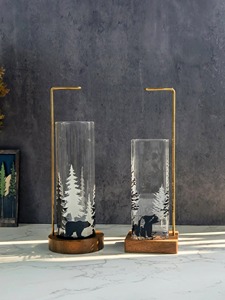 Porte-encens en bois, brûleur d'encens avec cendrier en verre, diffuseur de parfum d'intérieur, méditation, bois massif, brûleur naturel - Product Image 4