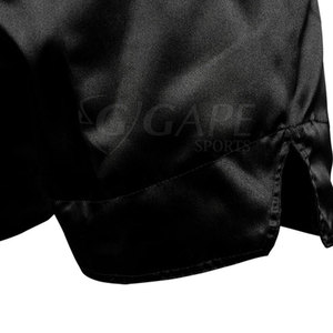 Shorts de Muay Thai unisexes pour l'entraînement professionnel, impression personnalisée sur le devant, 100% polyester, séchage rapide, légers, service OEM - Product Image 6