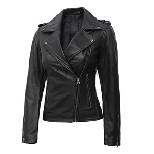 Veste en cuir tendance pour femmes, tissée, légère, imperméable, de qualité supérieure, élégante, look tendance au quotidien, personnalisable - Product Image 3