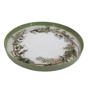 质量可靠的圆形金属板贴纸搪瓷装饰上菜碗篮桌面手工制作