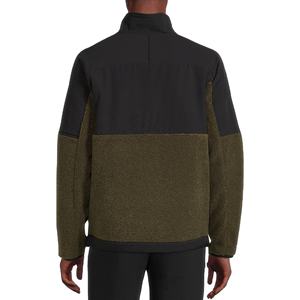 Veste de mode pour hommes pour l'automne et l'hiver Long col montant polaire mince toile enduite décontracté vêtements de plein air - Product Image 3