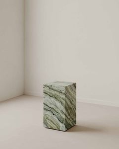 Meilleures ventes : Socle en travertin, meuble de présentation moderne en pierre pour bougie pilier en marbre de luxe, blanc, moderne et minimaliste - Product Image 2