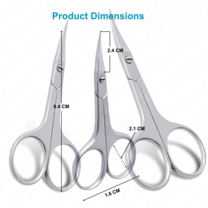Ciseaux à cuticules courbés en acier inoxydable de haute qualité, outil de coupe d'ongles, ciseaux de manucure, vente en gros - Product Image 4