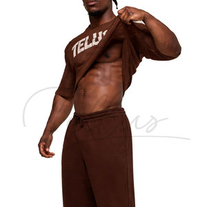 Lightweight Oversized Solid Mesh T-<b>Shirt</b> for Men-Quick Dry Breathable <b>100</b>% <b>Polyester</b> Trendy New Arrival - Product Image 4