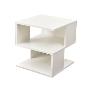 Libreria Bianca a 2 Ripiani Semplice ed Elegante, Pratica per Uso Domestico - Product Image 1