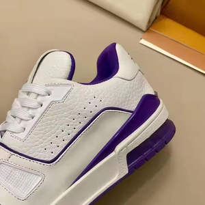 Sneakers de luxe de haute qualité 5A pour hommes, chaussures de marque célèbre, logo original, vente en gros, dessus en cuir de vache pour hommes et femmes - Product Image 4