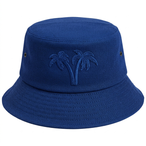 Bob personnalisé rose et vert pour sororité avec broderie de palmier à sequins sur le panneau avant, style unisexe décontracté pour la plage, le printemps et l'été, pour adultes - Product Image 5