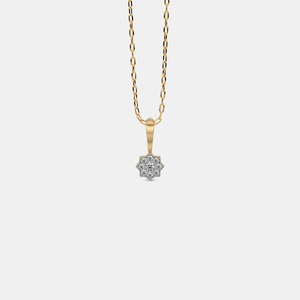 Collier pendentif de luxe pour femme, serti solitaire, en or blanc, avec diamant de laboratoire ovale de 1 carat total, fabrication de moule - Product Image 1