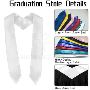 Banda de Graduación Personalizada Directa de Fábrica con Logotipo de la Escuela, Nombre del Estudiante, Año y Color para Ceremonia de Graduación, Fiesta de Clase y Regalo - Product Image 5
