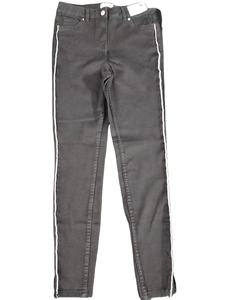 <b>Men's</b> High Quality Mid Gray Plaid Straight Jeans Enzyme Wash 100% Cotton Lace Detail Softener Side Pockets Casual Breathable - Product Image 6