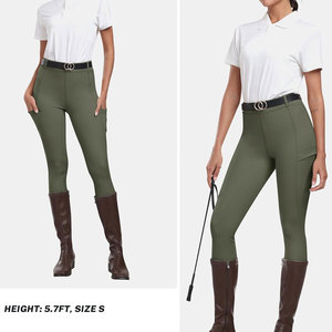 Pantalones de equitación ligeros y de diseño equilibrado con construcción transpirable y comodidad para un uso prolongado. - Product Image 4