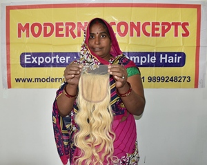 Cuticule Alignée Sans Traitement Chimique Cheveux Vierges Vendeur Bon Marché Blond Naturel 4*4 Fermeture Bodywave Temple Cheveux Humains Vietnamiens - Product Image 6