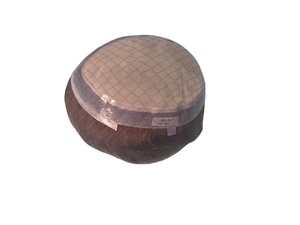 High Quality Silk Pro Hair Toupee <b>Wig</b> for <b>Men</b> Indian Remy Hair Lace Front Water Wave Soft Lightweight - Product Image 4