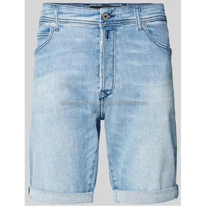 กางเกงขาสั้นผ้าฝ้ายลายเรียบสำหรับผู้ชาย สั่งตัดได้ เอวกลาง สวมใส่สบาย สไตล์ยีนส์ ผู้ผลิตจากปากีสถาน ดีไซน์ล่าสุด 2026 - Product Image 3