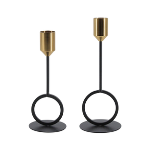 Support de bougie décoratif en métal pour la décoration de la maison, porte-bougie décoratif de qualité supérieure, aluminium coulé noir, fait main, personnalisé - Product Image 3