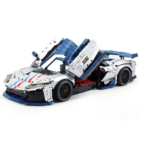 Guly 10656 pour F80 Supercar mécanique, modèle de voiture en blocs de construction en plastique, unisexe, à partir de 14 ans, 3998 pièces