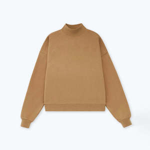 เสื้อสเวตเตอร์ไหมพรมสีแดงล้วน คอกลมทรงโอเวอร์ไซส์ แขนทรงกระบอก ความยาวครอป ใส่ได้ทั้งชายและหญิง เหมาะสำหรับฤดูใบไม้ร่วง - Product Image 2