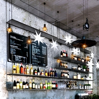 Comptoir de bar rustique industriel, table de bar sur mesure, mobilier commercial