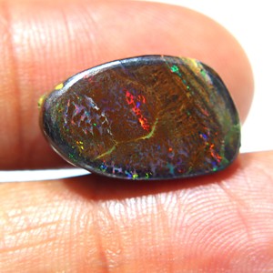 Ópalo de Boulder Koroit Australiano Natural, Cabujón Hecho a Mano, Piedra de Ópalo de Boulder Australiano para Joyería, Gema - Product Image 1