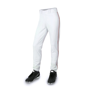 Ensemble uniforme de baseball pour homme, bleu et rouge, manches courtes, boutons sur le devant, tissu polyester respirant et anti-humidité - Product Image 6