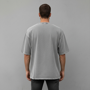 เสื้อยืดผู้ชายขายดี ผ้าฝ้าย 100% คุณภาพสูง สกรีนโลโก้ตามสั่ง ทรงหลวม สไตล์ฮิปฮอป น้ำหนัก 180 กรัม ระบายอากาศได้ดี - Product Image 3