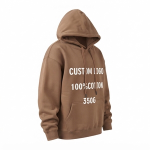 <b>Men</b> Top Selling Oversized Hoodie Custom Front Logo French Terry Hooded Sweatshirt Pullover Hoodie Streetwear Unisex 100% Cotton - Product Image 4