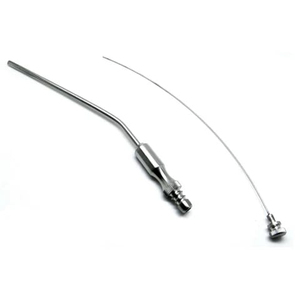 Tube d'aspiration Poole en acier inoxydable de 20 cm de diamètre et 10 mm, instruments chirurgicaux ORL, ensemble à source d'alimentation manuelle - Product Image 3