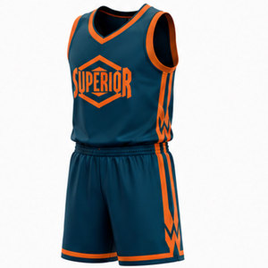 Ensemble d'équipement de basketball professionnel avec coupe athlétique ajustée, tissu respirant et design d'équipe entièrement personnalisé - Product Image 3