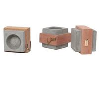 Brûleur d'encens en bois tendance avec sac de rangement, ensemble diffuseur d'aromathérapie, design élégant blanc, brûleur d'encens au design moderne