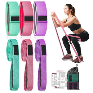 Bandas de Resistencia Flexibles de 4.5cm de Ancho, Bandas de Yoga de Spandex para Entrenamiento de Compresión de Piernas, Rehabilitación, Ajuste Universal, Color Sólido - Product Image 1