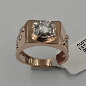 Anillo de Diamantes Naturales de 7 Piezas en Oro de 14K Vintage para Hombre, Corte Brillante de 0.84Ct, Color G, Certificado IGI, Chapado en Rodio - Product Image 3