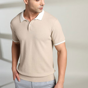 OEM <b>Bulk</b> Custom Polo Shirts for Men High-Quality 100% Cotton Short Sleeve Anti-Wrinkle Breathable Stylish Business Casual Wear - Product Image 1