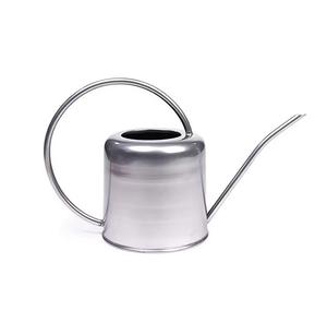 Arrosoir en métal de taille moyenne, dernier design, argenté galvanisé, pour jardin, intérieur et extérieur, support pour fleurs - Product Image 1