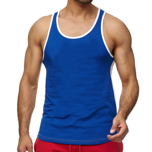 Custom Men's Logo Ribbed Gym Tank Top Heavyweight Cotton Sleeveless Running <b>Stringer</b> Fitness Sports Workout <b>Vest</b> Knitted - Product Image 3