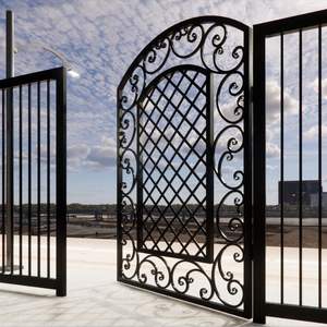 Elegant Eco-Friendly Modern Wrought Iron Gate Compound Wall Gate Premium Powder Coated Outdoor <b>Security</b> Gate for Residential - Product Image 4