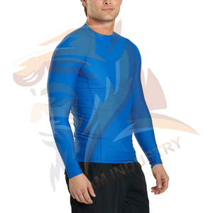 Camiseta de Compresión Ligera de Alta Calidad, Manga Larga, Secado Rápido, Transpirable, Anti-UV, con Spandex/Nylon en la Parte Delantera - Product Image 3