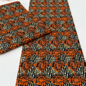 Tela de Algodón con Estampado Africano de Botswana, Diseño Vibrante y Asequible para Ropa de Mujer y Bodas - Product Image 1