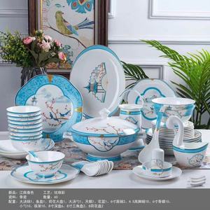 ชุดจานชามเซรามิกสำหรับอาหารค่ำโรงแรมหรูหราทันสมัย - Product Image 3